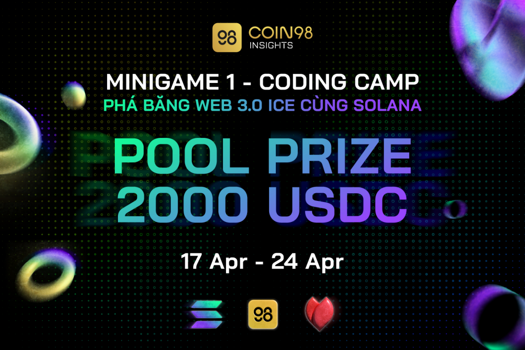 Play the minigame "Web 3.0 Coding Camp - Breaking the ice of Web 3.0 with Solana" - Attractive rewards