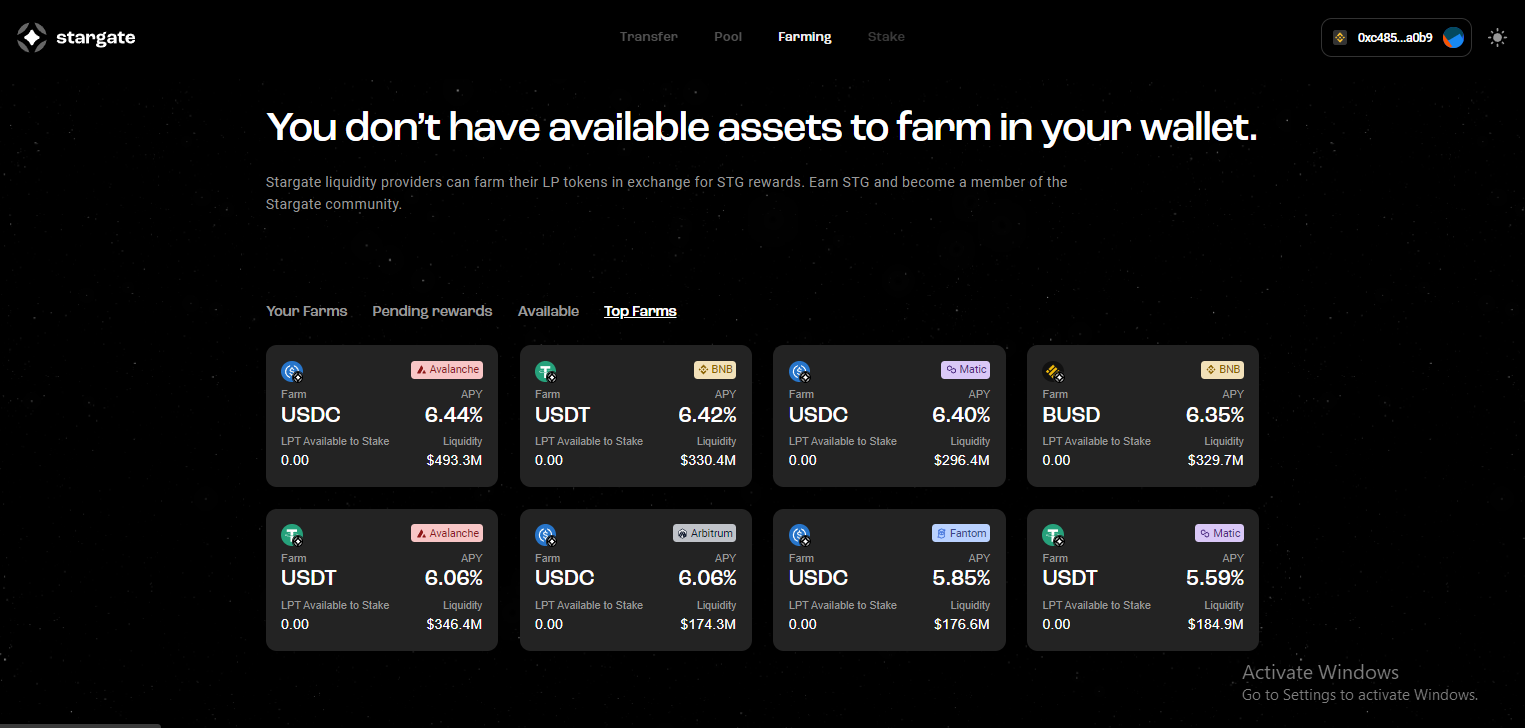 How Stargate Finance is used