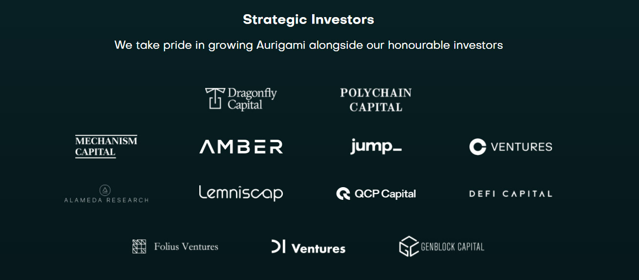 Investors Supporting the Aurigami project