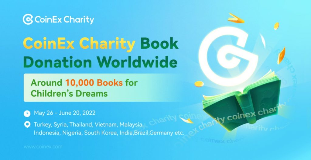 CoinEx donates more than 10,000 charitable books to children around the world