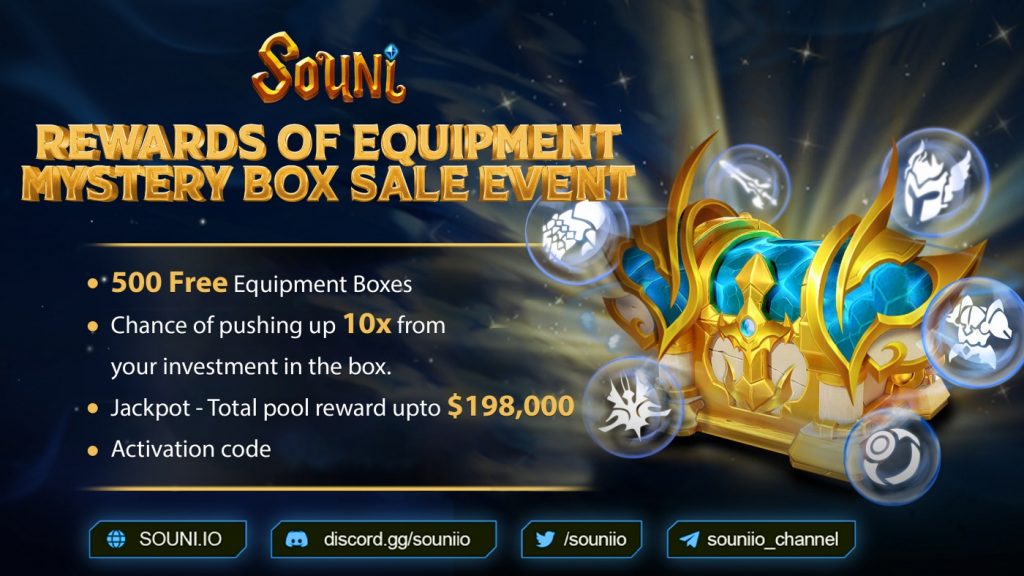 SOUNI (SON) is about to offer 10,000 Mystery Boxes