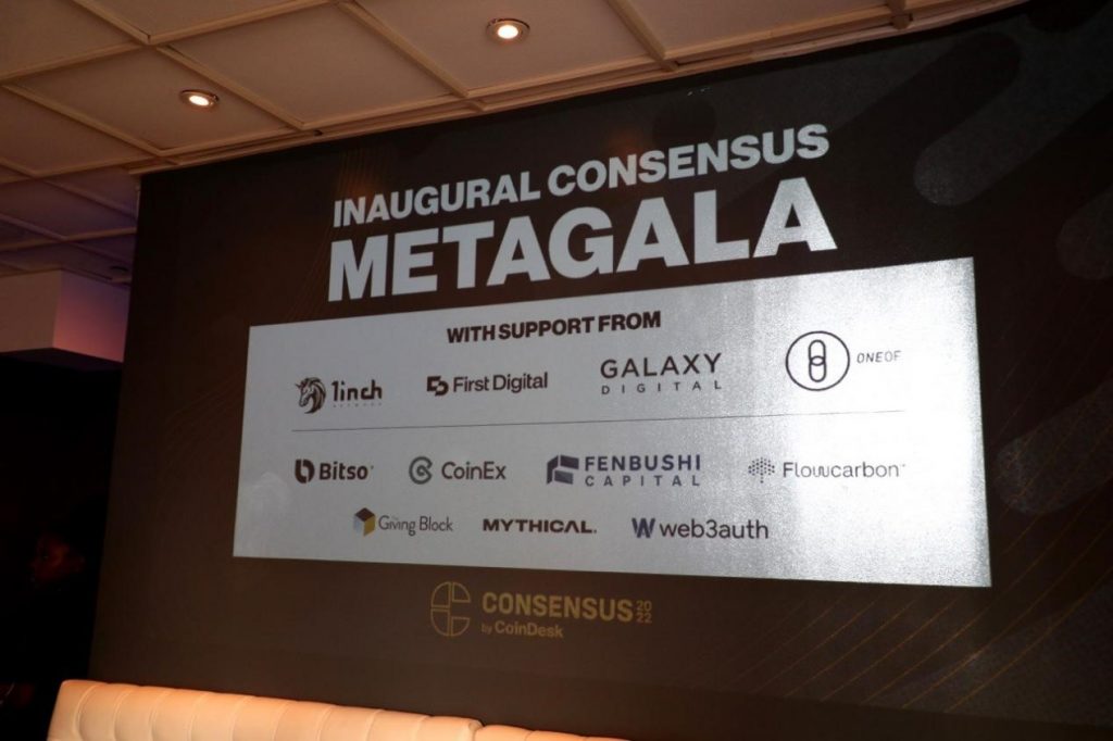 CoinEx Charity sponsors the MetaGala event as part of Consensus 2022