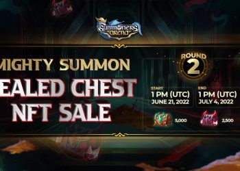Summoners Arena opens the Mighty Summon Sealed Chest for Round 2 for sale