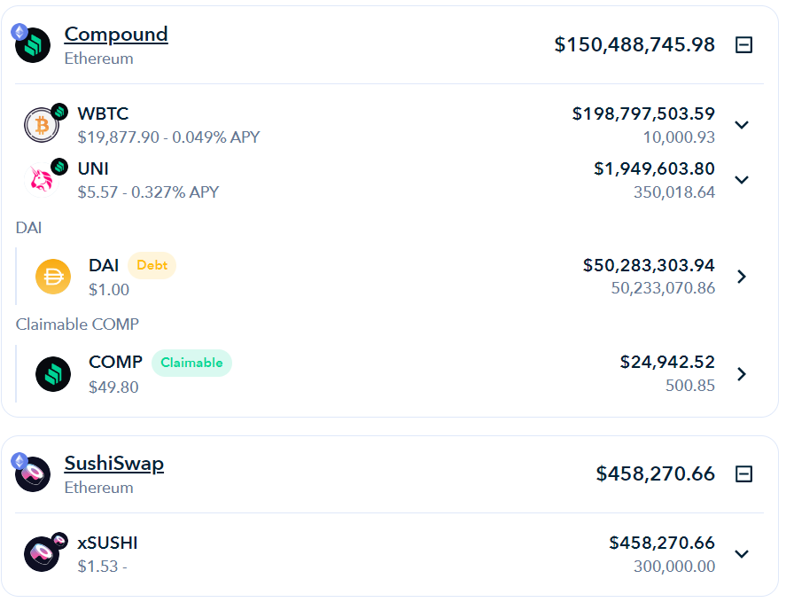 Celsius loan on Compound starting from 07/12/2022