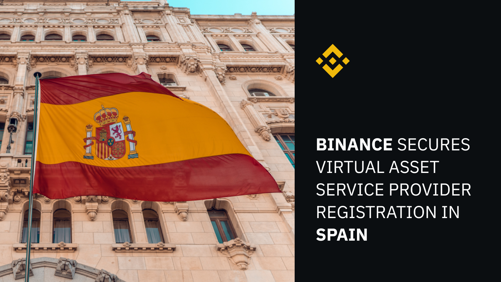 Binance subsidiary authorized to offer cryptocurrency services in Spain