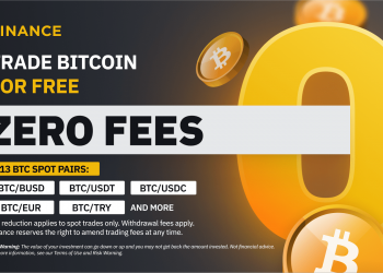 Bitcoin trading volume on Binance "stacks columns" because transaction fees are omitted