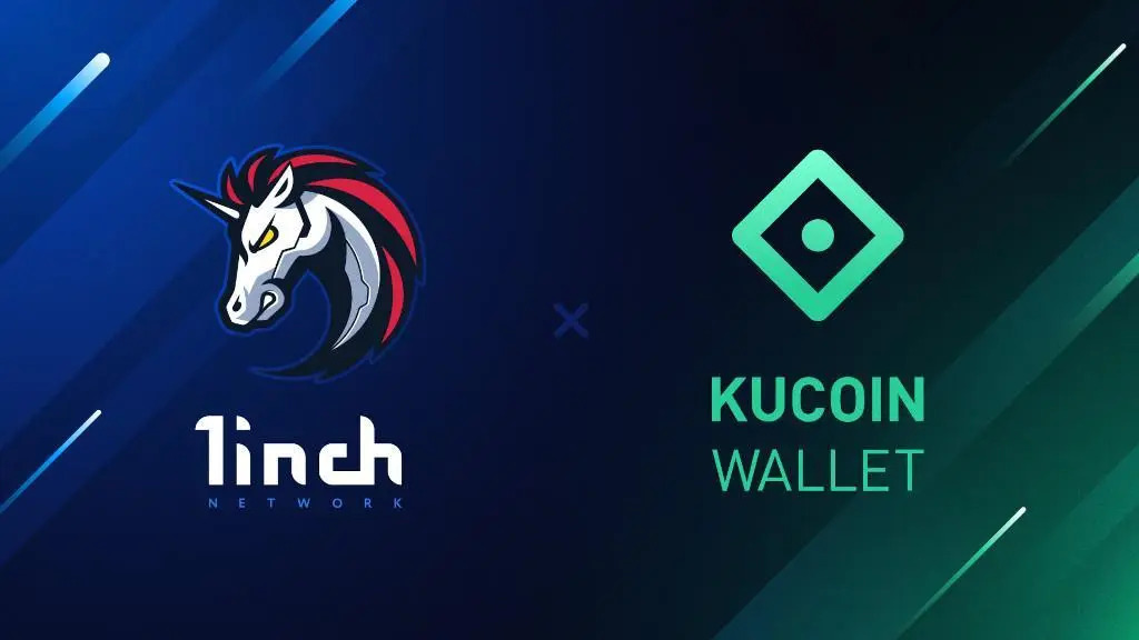 1inch Network integrates KuCoin Wallet to support users to exchange tokens at low cost