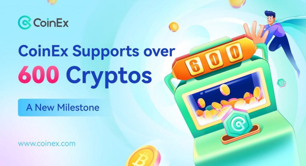 CoinEx is listing more than 600 cryptocurrencies