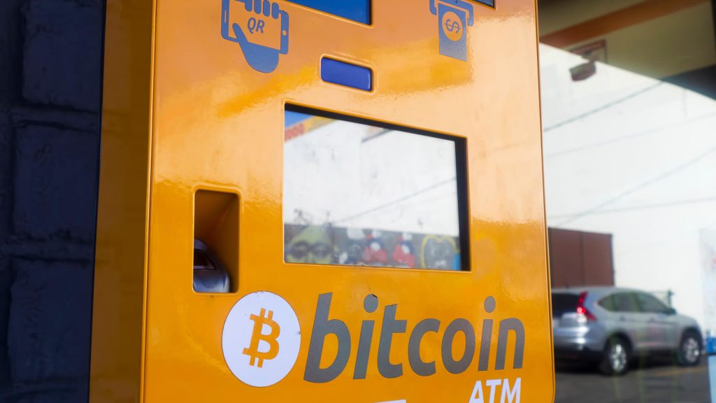 Event of a hack to steal cryptocurrency via a Bitcoin ATM