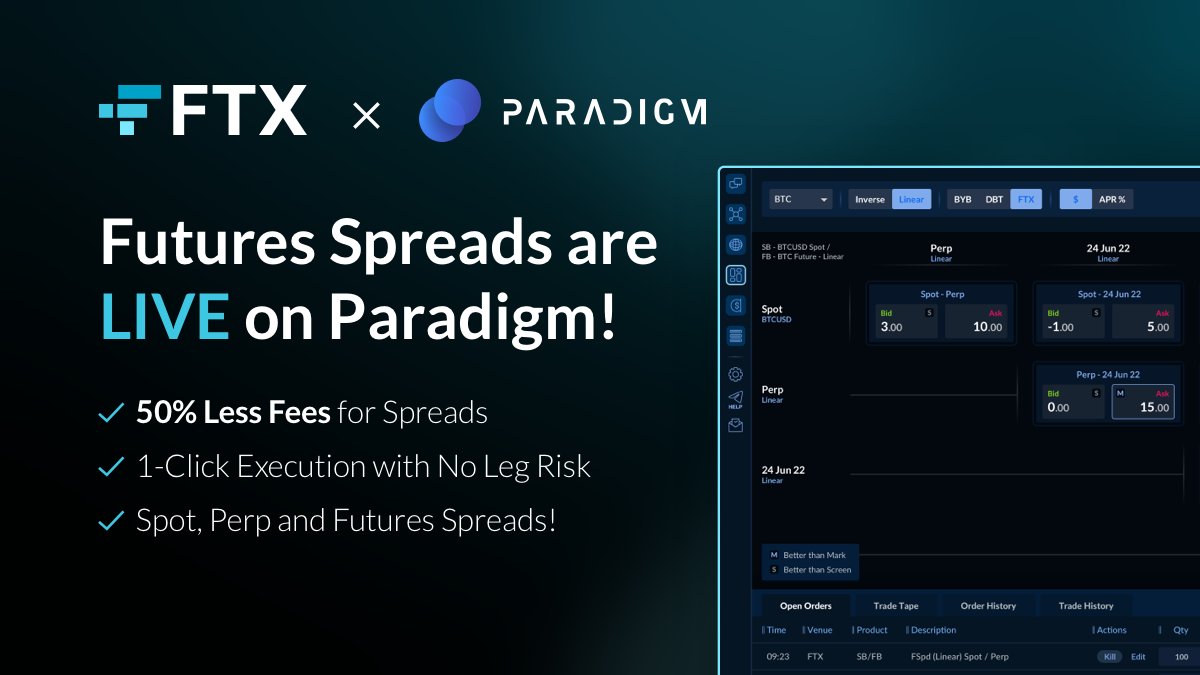 FTX is partnering with the Paradigm fund to launch a futures arbitrage product