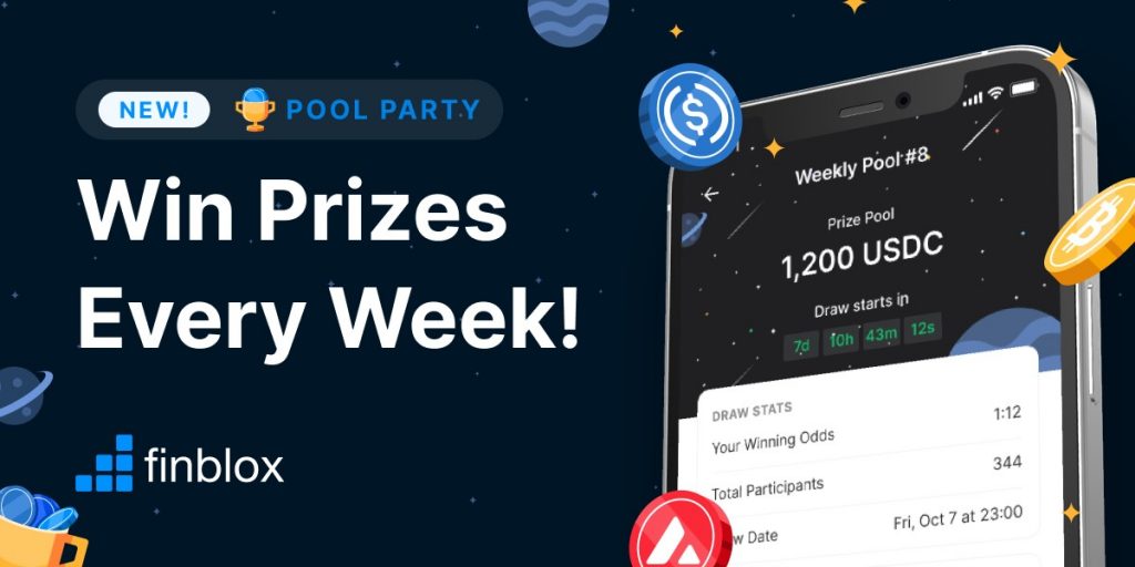 Finblox launches "Pool Party", helping users to increase profits at no cost