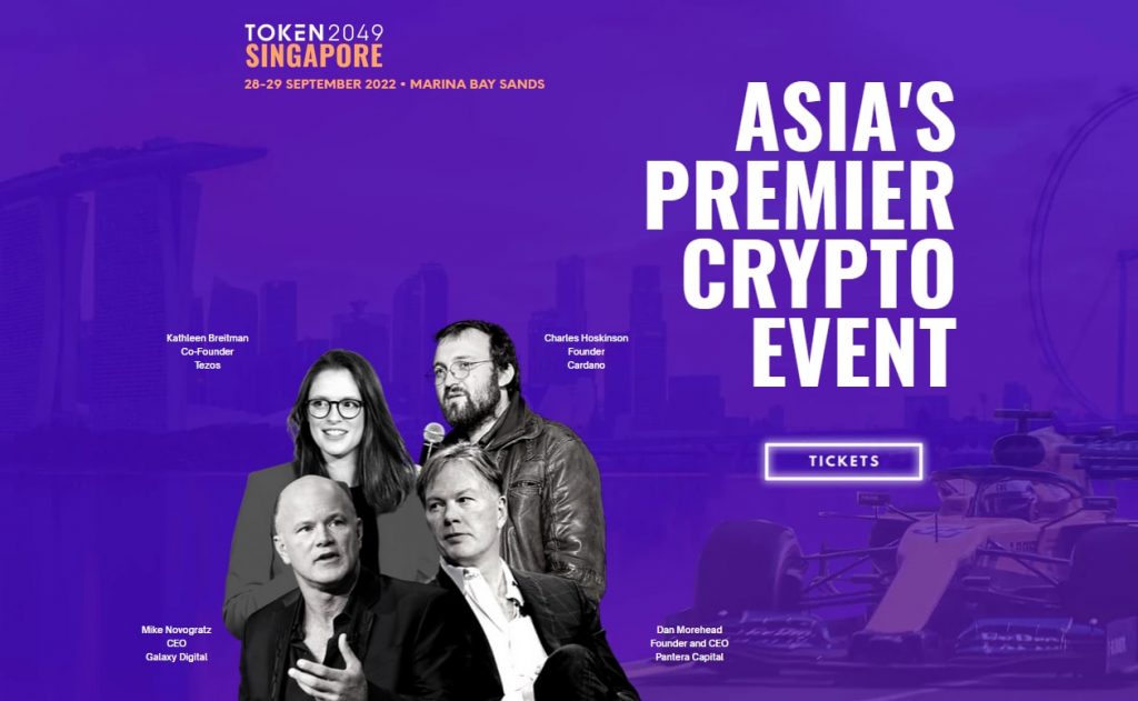 The Web3 TOKEN2049 event will be held in Singapore on September 28th