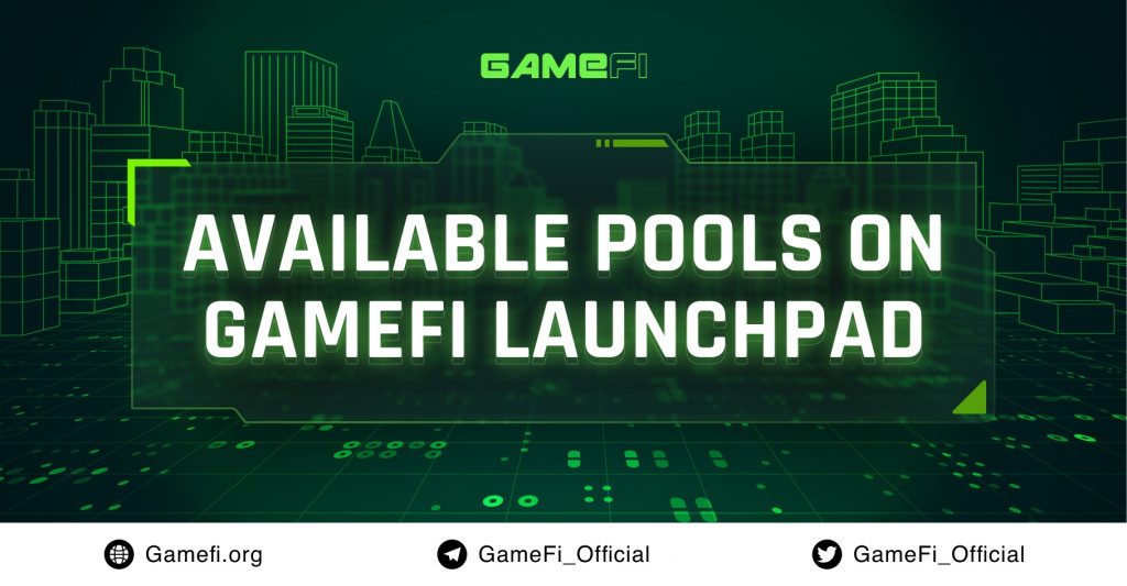 What types of pools does GameFi Launchpad have?