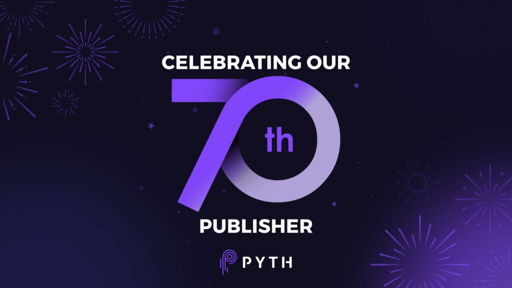 Pyth Network reaches its 70th milestone as a data publisher