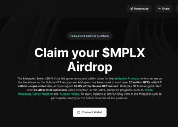The price of the Metaplex token (MPLX) drops by 68% after the airdrop