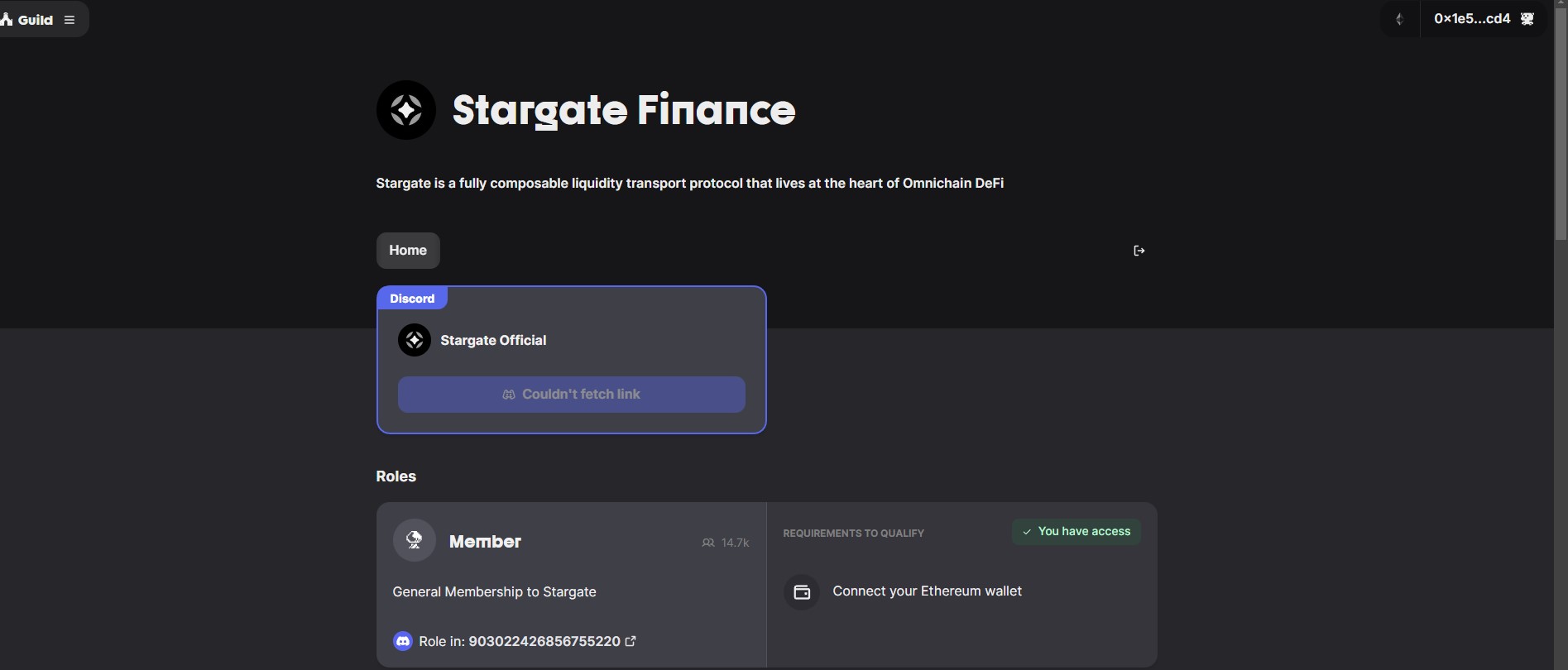 Guild Stargate Finance