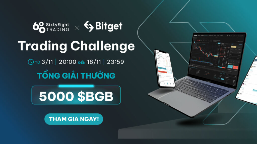 68 Trading x Bitget Trading Challenge - Trading competition with 5000 BGB of prize