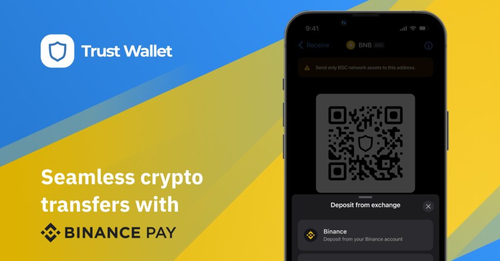 Binance Pay integrates with Trust Wallet