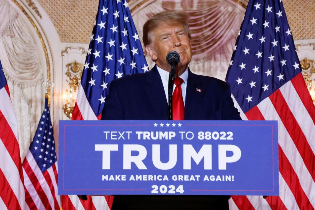 Donald Trump is officially running for re-election as President of the United States in 2024