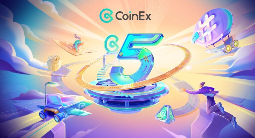 The CoinEx exchange is celebrating its fifth anniversary