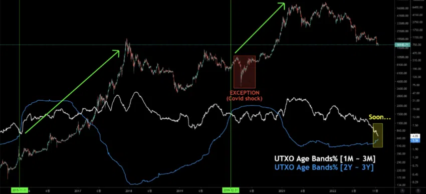 BTC UTXO Age Bands