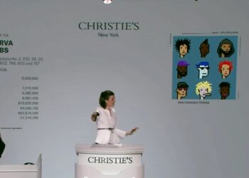Christie's NFT auction sales are down 96% year over year