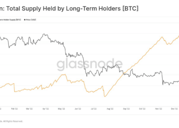 The total supply of Bitcoin is held by long-term holders.  Source: Glassnode