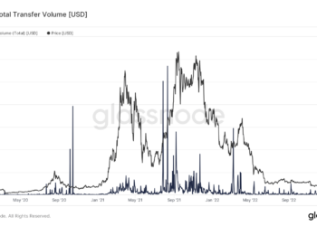 Fetch.ai: Total Transfer Volume [USD] (Source: Glassnode.com)