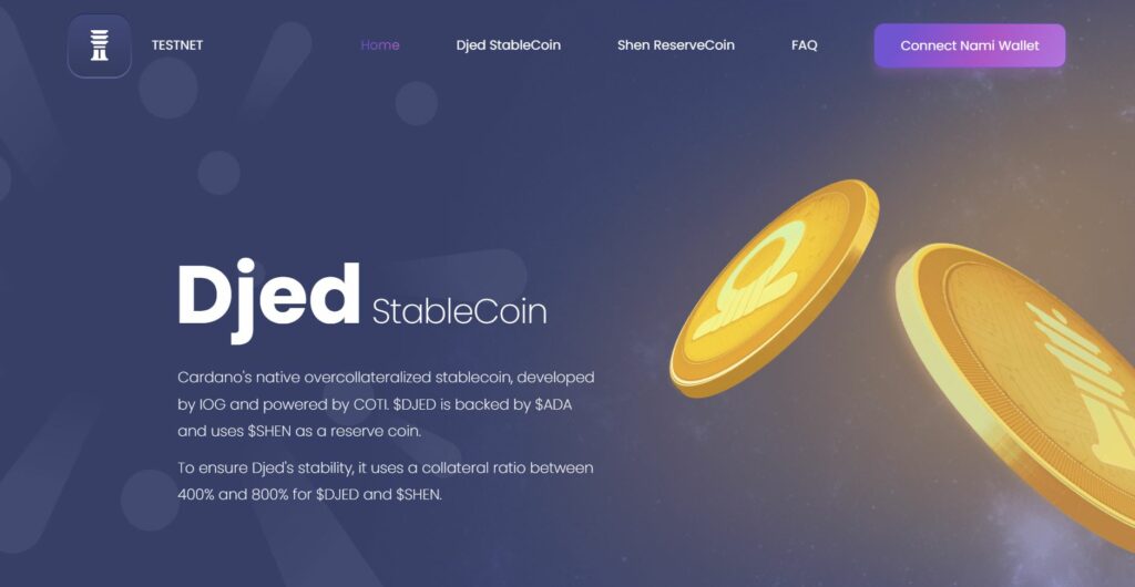 The Cardano system stablecoin Djed will be launched next week