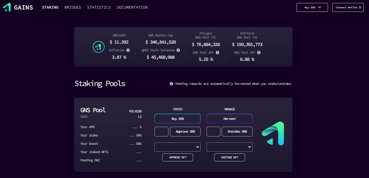 Earn network staking pool