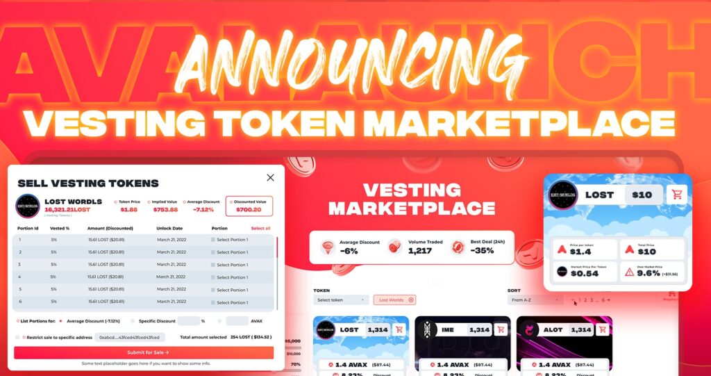 Avalaunch announces the launch of the Vesting Marketplace