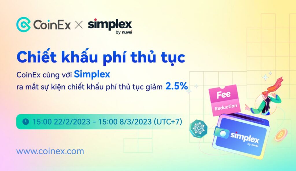 CoinEx partners with Simplex to reduce transaction fees for users