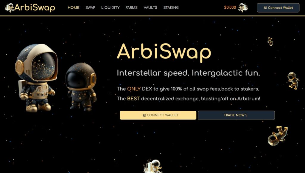 ArbiSwap DEX exchange on Arbitrum "rug pull" users.