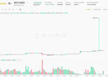 Bitcoin suddenly hits the $50,000 mark, but only on the USDC trading pair