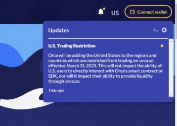 Orca DEX blocks US users