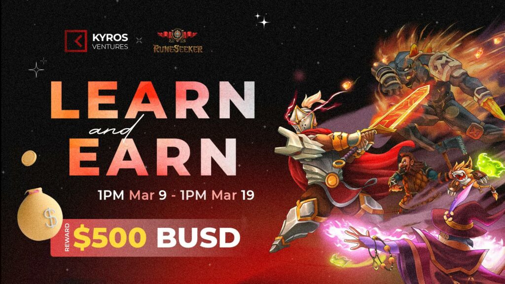 Participate in the "Learn and Earn" event with Kyros Ventures and Rune Seeker