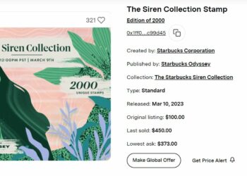 Starbucks "sold out" its first collection of NFTs after just 18 minutes