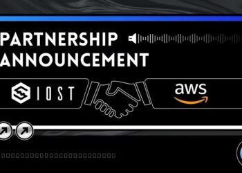 The price of the IOST token increases significantly after the agreement with Amazon Web Services