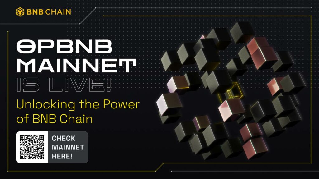 BNB Chain's opBNB layer-2 solution moves to the mainnet