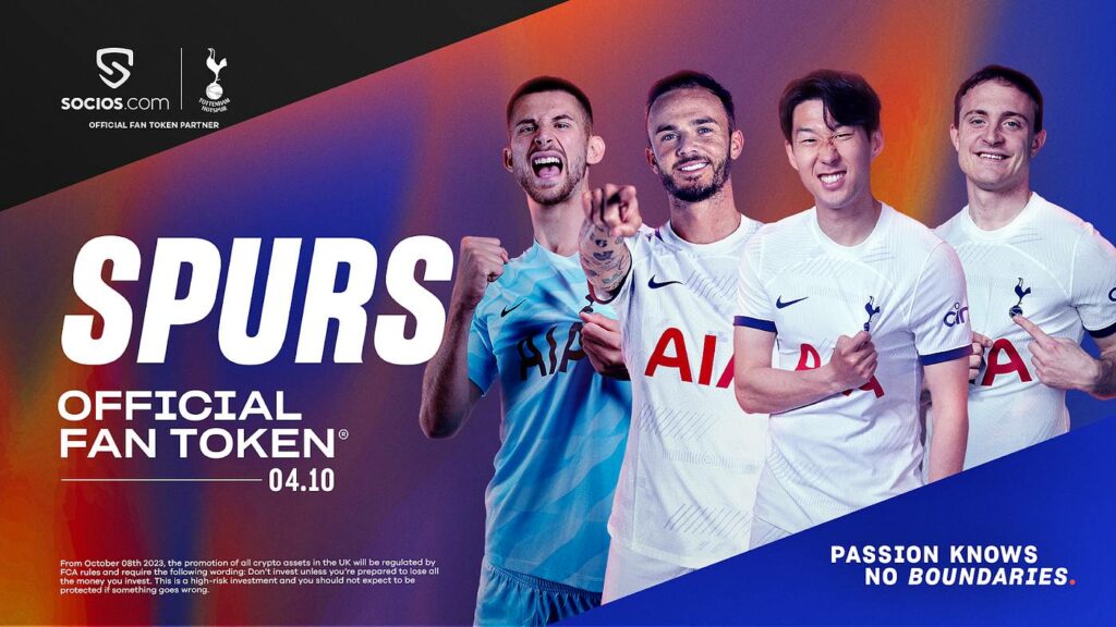 Tottenham Hotspur Football Club issues fan tokens on Chiliz