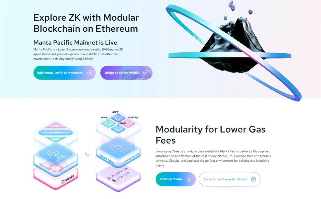 Manta Pacific has switched to using Polygon's zkEVM layer-2