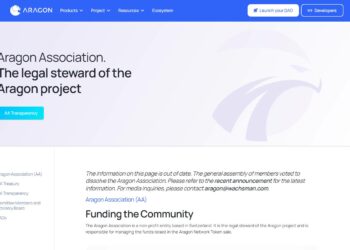 Aragon Association dissolved, liquidation of ANT tokens announced