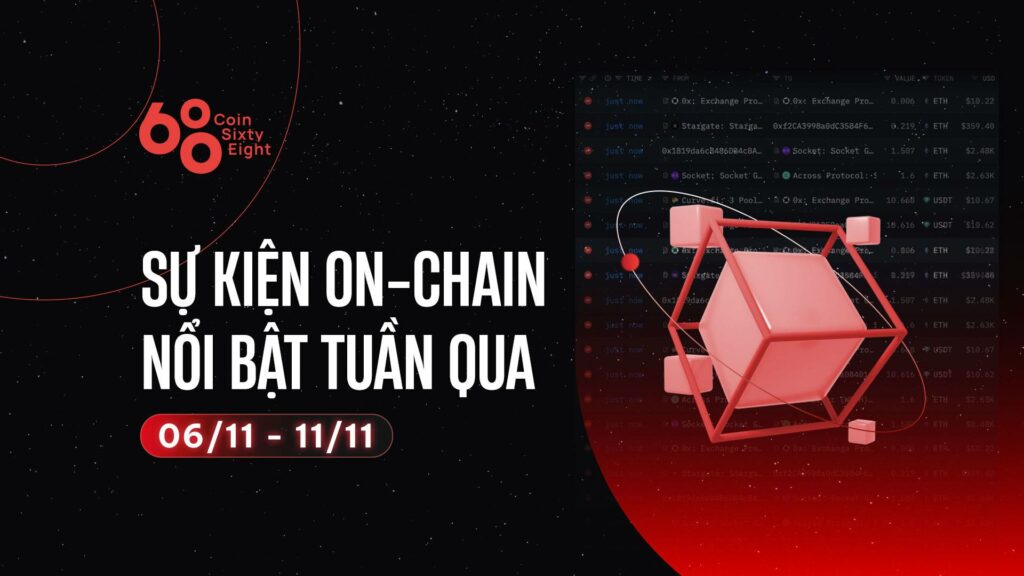 Outstanding on-chain event last week (November 6th