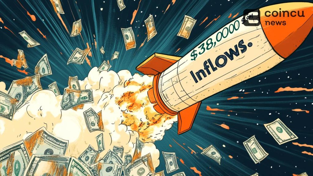 Spot Bitcoin ETF Inflows Reach $39M As BTC Nears $58,000