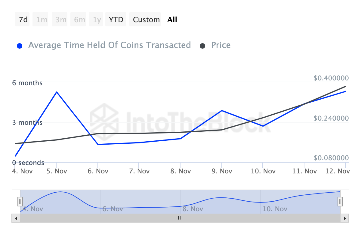 Dogecoin holders are optimistic about DOGE price