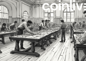 busy trading floor ink drawing