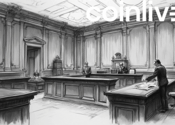 courtroom ink drawing scene