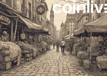 crypto market ink drawing