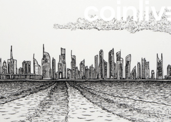 dubai cityscape ink drawing