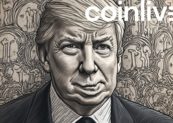 ecb trump crypto ink drawing